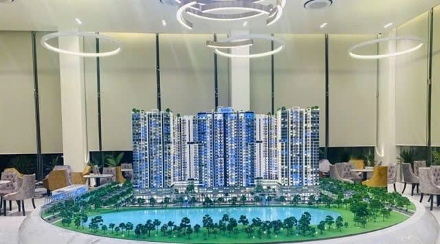  A physical model of the LDG Sky Apartment project. Photo courtesy of vinhomecitys.com