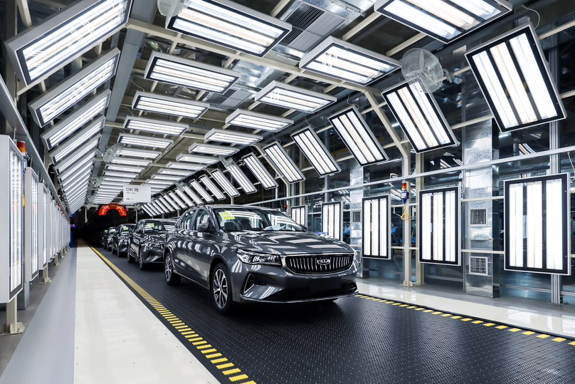 An auto manufacturing plant of Geely. Photo courtesy of Tasco.