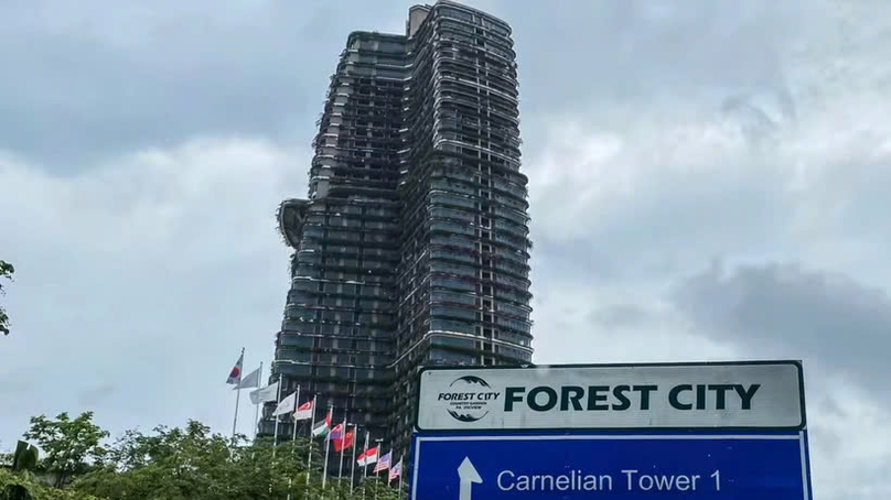 In Forest City project in Malaysia. Photo courtesy of Nikkei Asia.