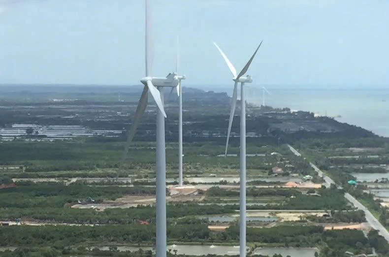  A wind farm operated by EA in Nakhon Si Thammarat. Photo courtesy of bangkokpost.com.