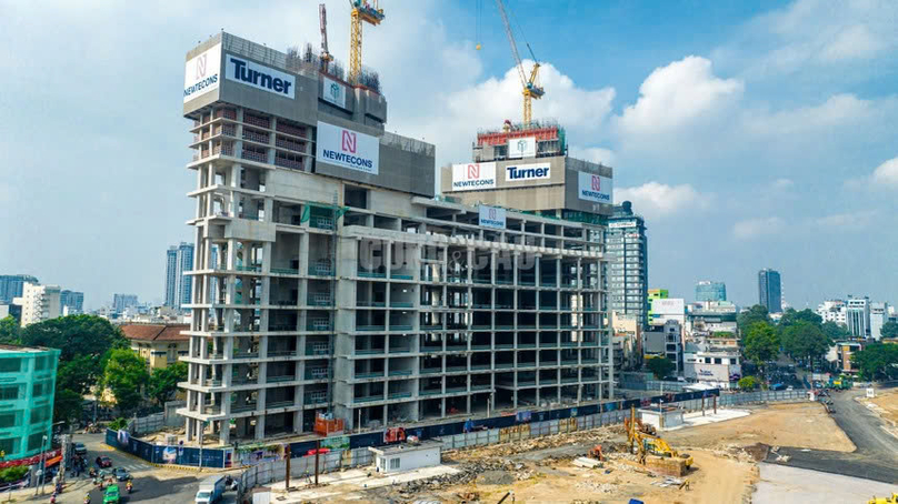 Construction site of the The Spirit of Saigon project at the Ben Thanh quadrilateral, Ho Chi Minh City, southern Vietnam. Photo by The Investor/Ngoc Diem.