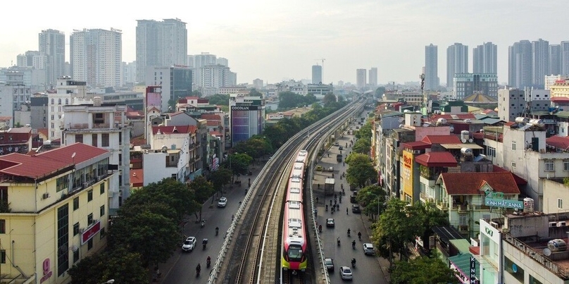  The Nhon-Hanoi station metro line. Photo by The Investor/Trong Hieu.