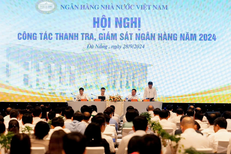  At the conference on bank inspection and supervision in Danang city, central Vietnam. Photo courtesy of the State Bank of Vietnam.