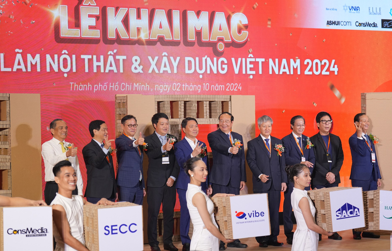 Opening ceremony of the Vietnam Interior & Build Expo 2024 (Vibe Expo) in Ho Chi Minh City, October 2, 2024.