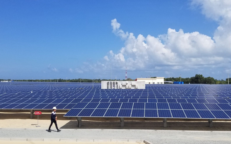 A solar farm in Vietnam. Photo courtesy of To Quoc (Homeland) newspaper.