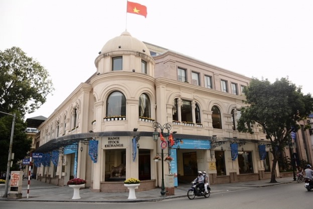 The Hanoi Stock Exchange headquarters in downtown Hanoi. Photo courtesy of the Ministry of Finance.