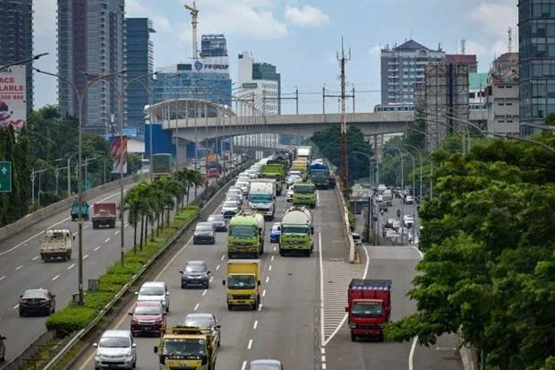  On a street in Indonesia. Photo courtesy of AFP.