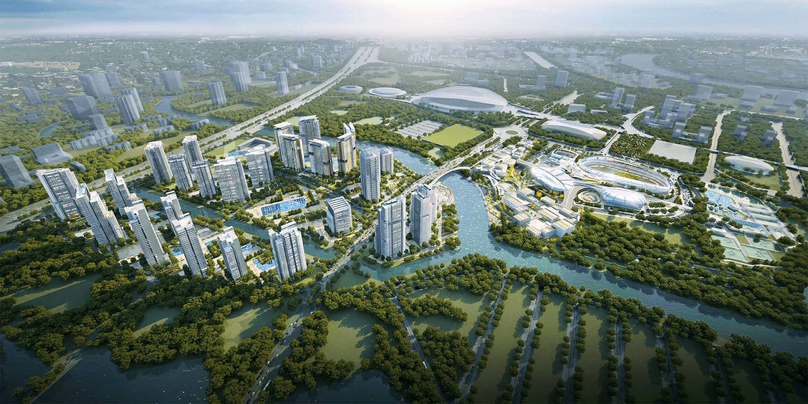 Saigon Sports City project is designed as Vietnam's one-stop sports, entertainment and lifestyle hub. Photo courtesy of Saigon Sports City.