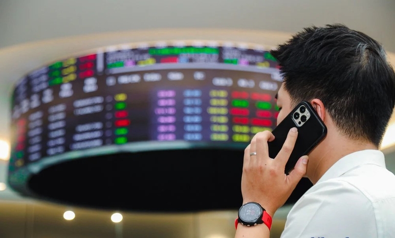  The VN-Index fell 0.59% to 1,270.60 points on October 4, 2024. Photo by The Investor/Trong Hieu.