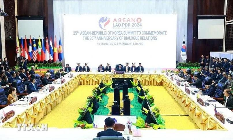 ASEAN-South Korea Summit in Laos. Photo courtesy of Vietnam News Agency.