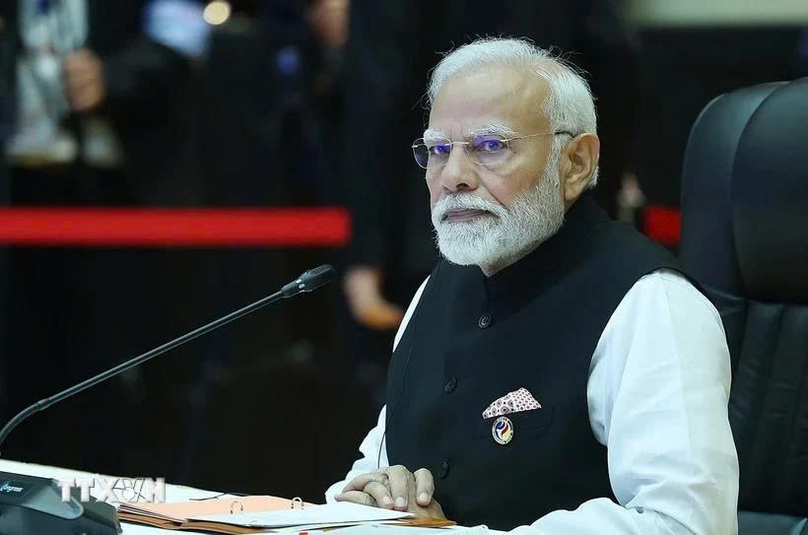  Indian Prime Minister Narendra Modi. Photo courtesy of Vietnam News Agency.