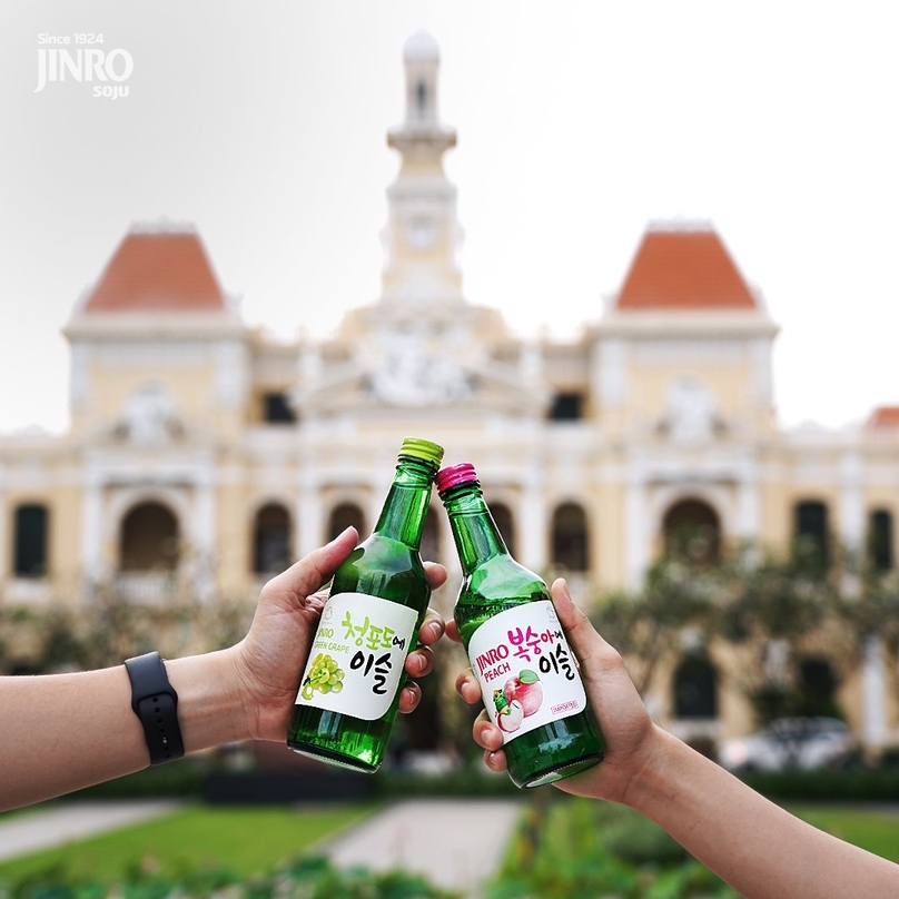 Some HiteJinro soju products. Photo courtesy of Jinro Vietnam.