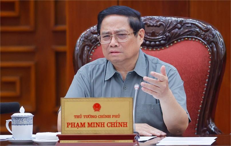 Prime Minister Pham Minh Chinh speaks at a government meeting in Hanoi, October 19, 2024. Photo courtesy of Vietnam government portal.