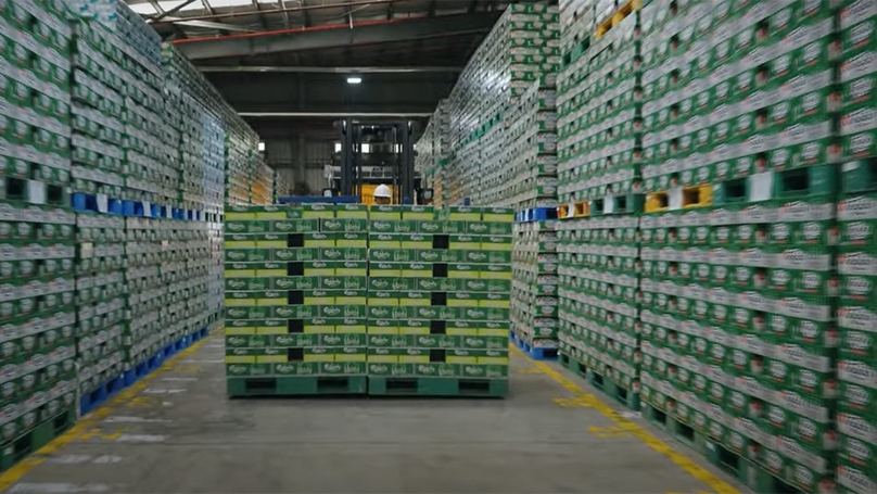 Carlsberg is now using 100% reusable bottles across all its product lines. Photo courtesy of the company.