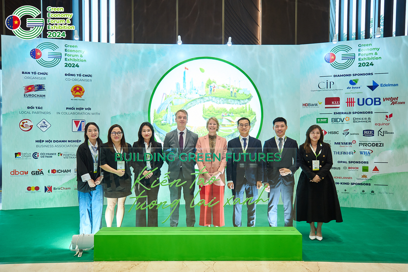 Representatives of EVF and FMO at an event in Ho Chi Minh City on October 21, 2024. Photo courtesy of the GEFE 2024.