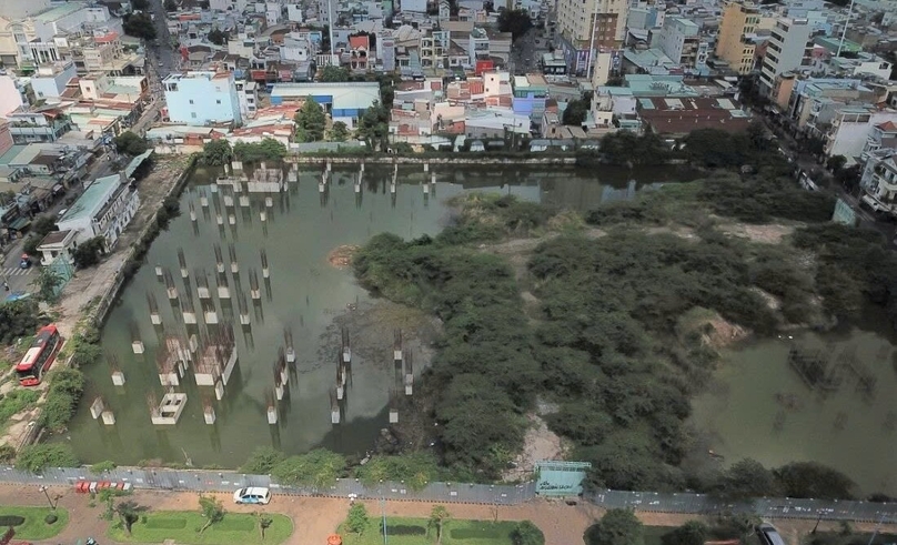  A stalled property project in Tan Binh district, Ho Chi Minh City, southern Vietnam. Photo by The Investor/Dang Kiet.