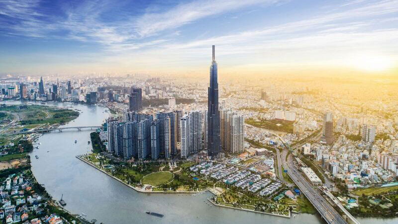 Vinhomes Central Parkl project in Ho Chi Minh City. Photo courtesy of Vinhomes.  