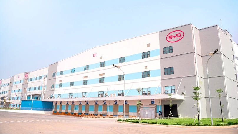 BYD's factory in Phu Tho province in northern Vietnam. Photo courtesy of Hop Luc Construction JSC