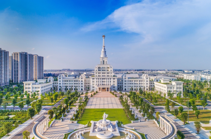 A view of VinUni, a non-profit private university established by Vingroup, in Hanoi. Photo courtesy of Vingroup.  