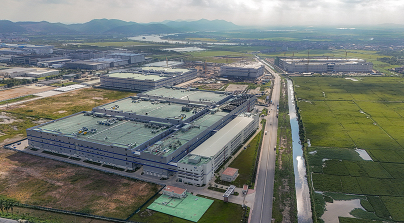  An under-construction factory of Foxconn in Bac Giang province, northern Vietnam. Photo courtesy of Market Times magazine.