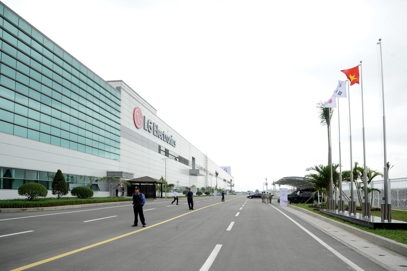 LG Electronics factory in Hai Phong city, northern Vietnam. Photo courtesy of Kinh Te & Do Thi (Economics & Urban) newspaper.