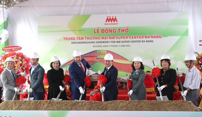 The ground-breaking ceremony for MM Mega Market department store in Danang city, central Vietnam, November 8, 2024 . Photo by The Investor/Nguyen Tri.