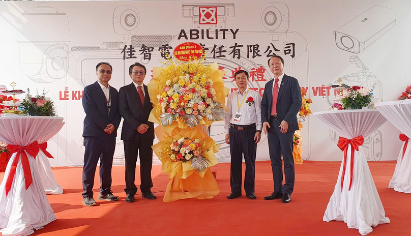 Ability Electronics Technology Vietnam launches its factory in Vinh Phuc province, northern Vietnam, November 8, 2024. Photo courtesy of Vinh Phuc Industrial Park Authority.