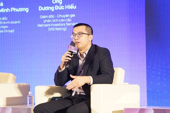 Duong Duc Hieu, director of rating and research at VIS Rating, speaks at the Vietnam Investment Forum 2025, Ho Chi Minh City, November 8, 2024. Photo courtesy of the forum.