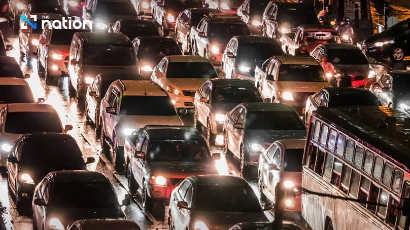  Traffic congestion in Bangkok. Photo courtesy of The Nation.