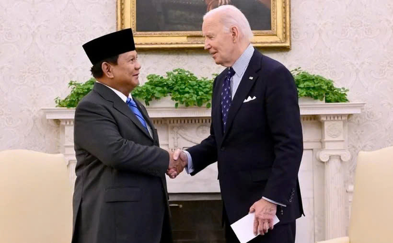 Indonesian President Prabowo Subianto holds bilateral talks with his American counterpart Joe Biden at the White House in Washington on November 12, 2024. Photo courtesy of Presidential Press Bureau.