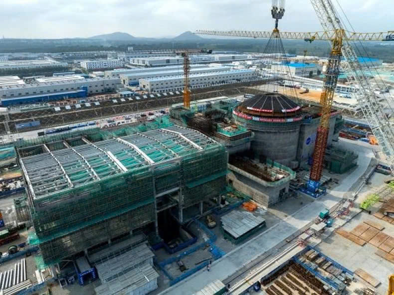 The ongoing development of a small modular reactor within a new power generation facility in Hainan, China. Photo courtesy of bangkokpost.com.