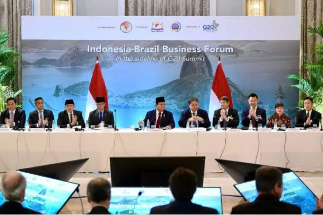 Participants at the Indonesia-Brazil Business Forum in Brazil on November 17, 2024. Photo courtesy of Vietnam News Agency.