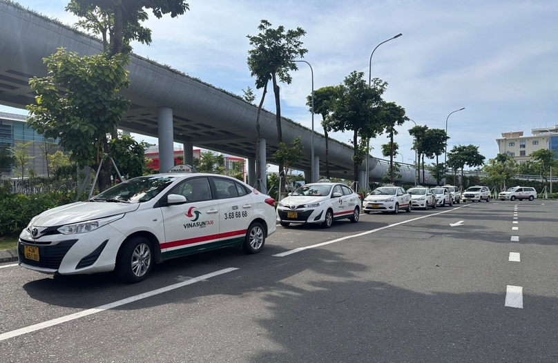  Vinasun taxis in Danang city, central Vietnam. Photo courtesy of the company. 