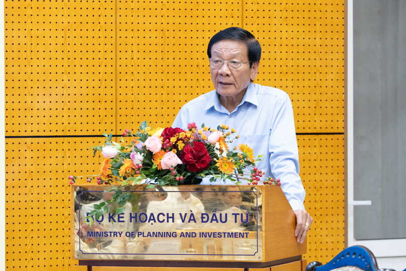 VAFIE's standing vice chairman Nguyen Anh Tuan addresses the seminar in Hanoi, November 19, 2024. Photo by The Investor/Quang Huy.