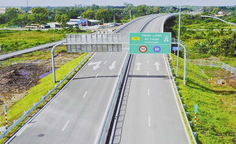 The Trung Luong-My Thuan expressway in southern Vietnam that is set for a major expansion. Photo courtesy of the government's news portal.