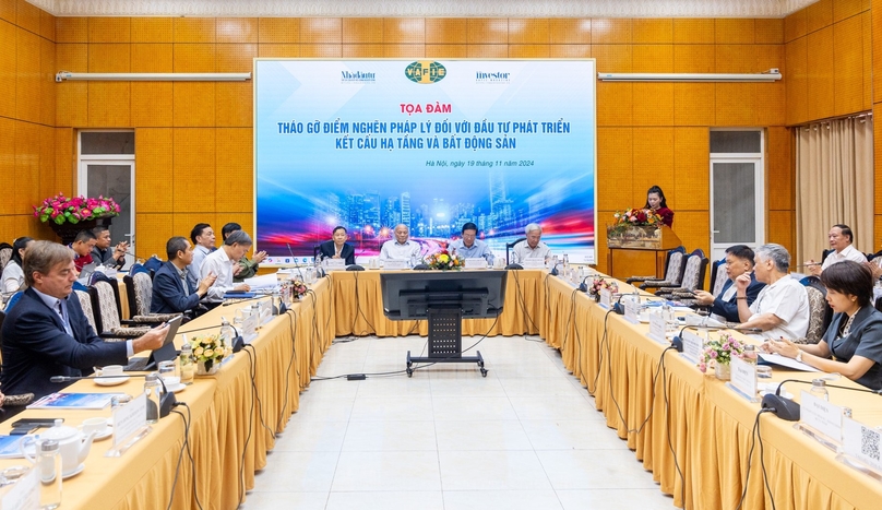 A seminar on “Removing legal bottlenecks for infrastructure and property investment” held in Hanoi, November 19, 2024. Photo by The Investor/Quang Huy. 