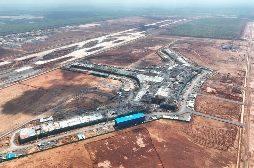  Passenger terminal of the Long Thanh International Airport under construction. Photo courtesy of Vietnam News Agency.