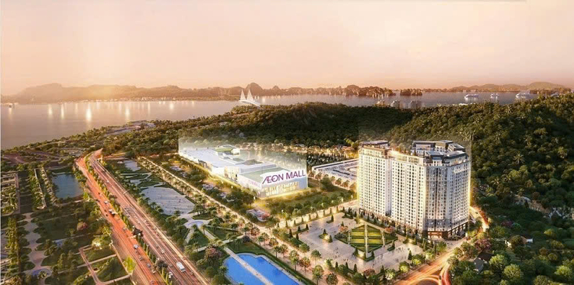 An illustration of Aeon Mall Ha Long in Quang Ninh province, northern Vietnam.