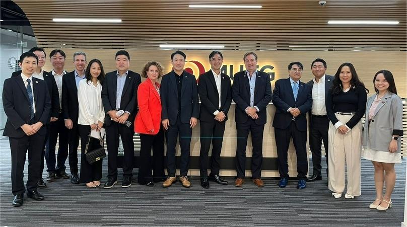 Representative of EuroCham, AmCham, KoCham, and JCCH gather for their regular meeting in November 2024 to discuss business challenges in Vietnam. Photo courtesy of EuroCham.