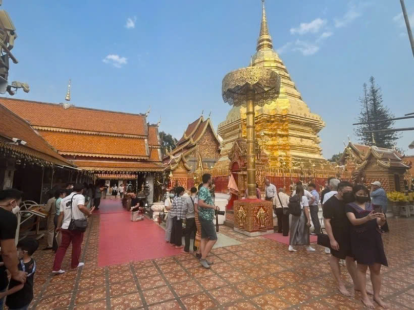  At Phrathat Doi Suthep pagoda in Thailand. Photo courtesy of VNA.