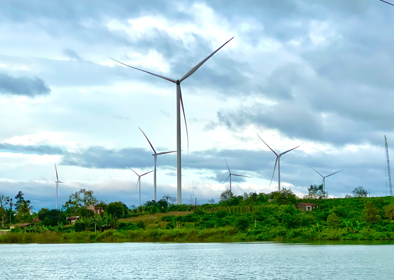 Phat Trien Mien Nui wind power plant in Gia Lai province, Vietnam's Central Highlands. Photo courtesy of Gia Lai newspaper.