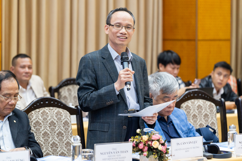 Can Van Luc, chief economist of BIDV bank and director of BIDV Research & Training Institute. Photo by The Investor/Quang Huy.