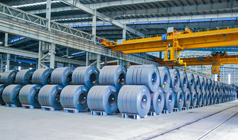 Hot-rolled coil (HRC) steel produced at Hoa Phat Dung Quat Iron and Steel Integrated Complex in Quang Ngai province, central Vietnam. Photo courtesy of Vietnam News Agency.