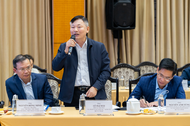 Le Dai Hai, vice head of the Civil-Economic Legislation Department under the Ministry of Justice. Photo by The Investor/Quang Huy.