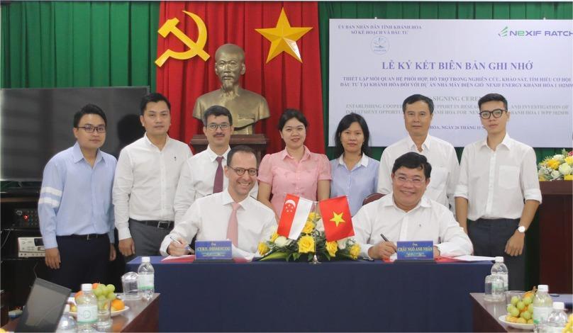 Representatives of Nexif Ratch Energy and Khanh Hoa Department of Planning and Investment sign an MoU in Khanh Hoa province, central Vietnam, November 26, 2024. Photo courtesy of Nexif Ratch Energy.