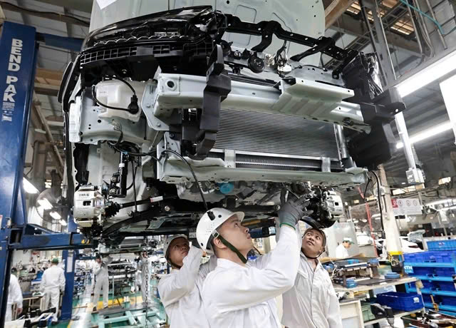 A car assembled at the plant of Honda in Vinh Phuc province, northern Vietnam. Photo courtesy of Vietnam News Agency.