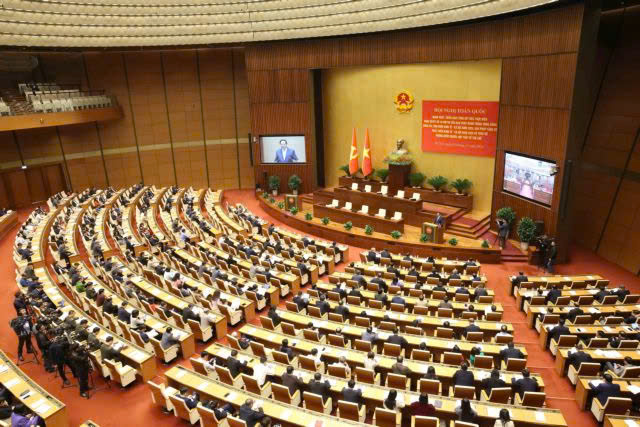 A conference hosted by the Politburo and the Party Central Committee's Secretariat in Hanoi on December 1, 2024. Photo courtesy of Vietnam News Agency.