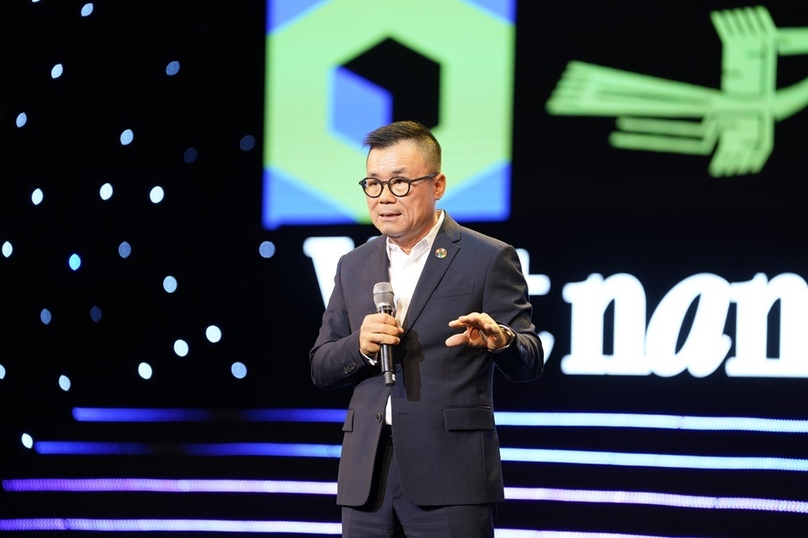 Nguyen Duy Hung, chairman of SSI Securities, speaks at the Vietnam Tech Impact Summit 2024 on December 3, 2024. Photo courtesy of the firm.