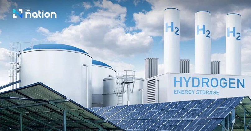 A hydrogen storage facility in Thaland. Photo courtesy of The Nation.