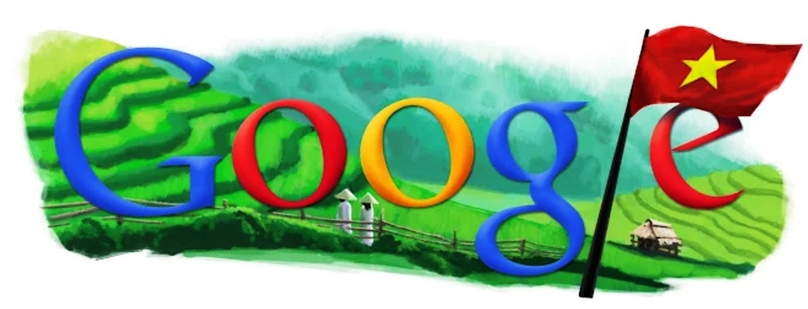 A Google Doodle featuring Vietnamese image. Photo courtesy of Google.